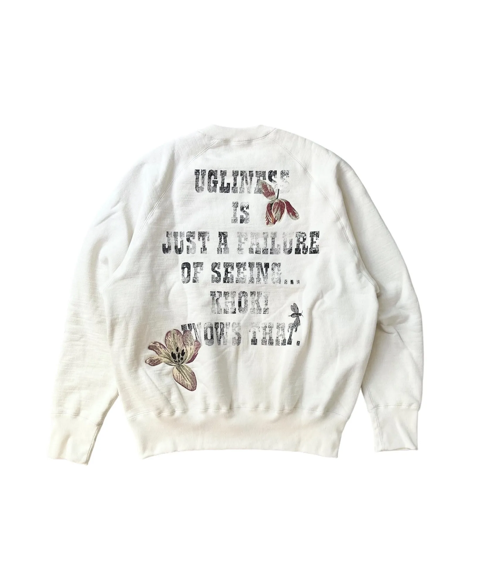 Vintage finished sweatshirt "OATMEAL"