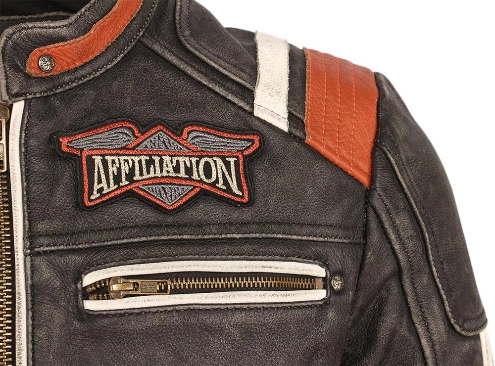 Vintage  Motorcycle 100% Leather Jacket