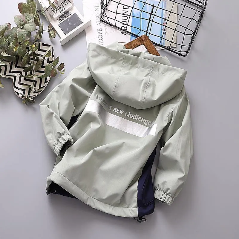 Winter Boys Girls Kids Outerwear Warm Coral Fleece Waterproof Windbreaker Coats Active Baby Children Jackets