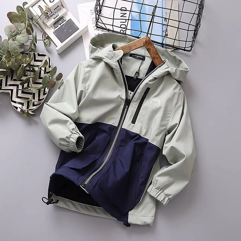 Winter Boys Girls Kids Outerwear Warm Coral Fleece Waterproof Windbreaker Coats Active Baby Children Jackets