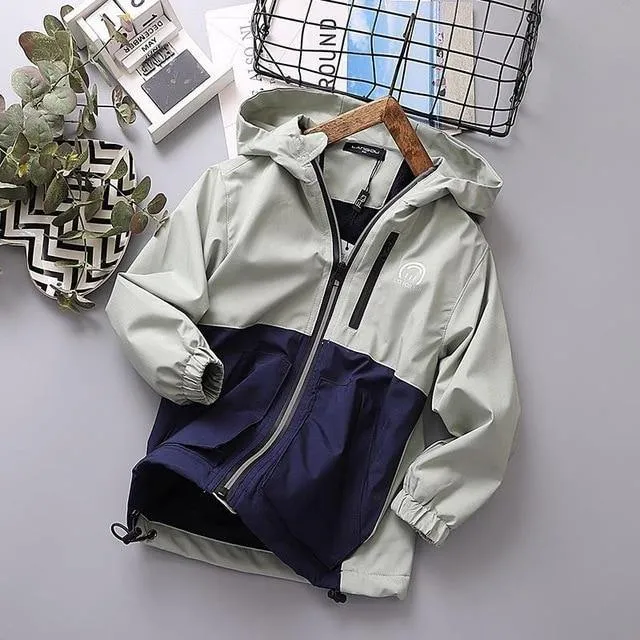 Winter Boys Girls Kids Outerwear Warm Coral Fleece Waterproof Windbreaker Coats Active Baby Children Jackets